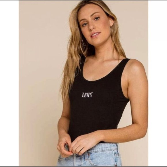 NWT Levi's 90s Logo Graphic Bodysuit - Picture 2 of 4
